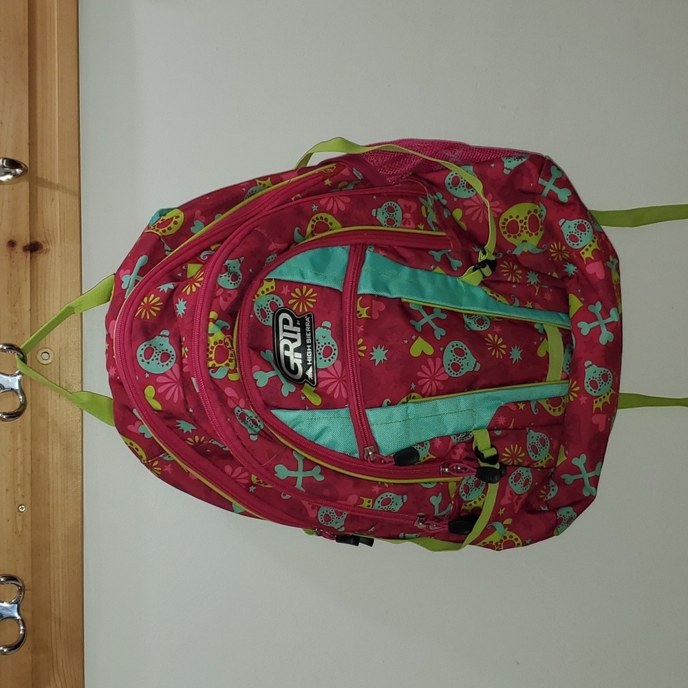 High Sierra Grip Skelton And Bones  Colorful Backpack